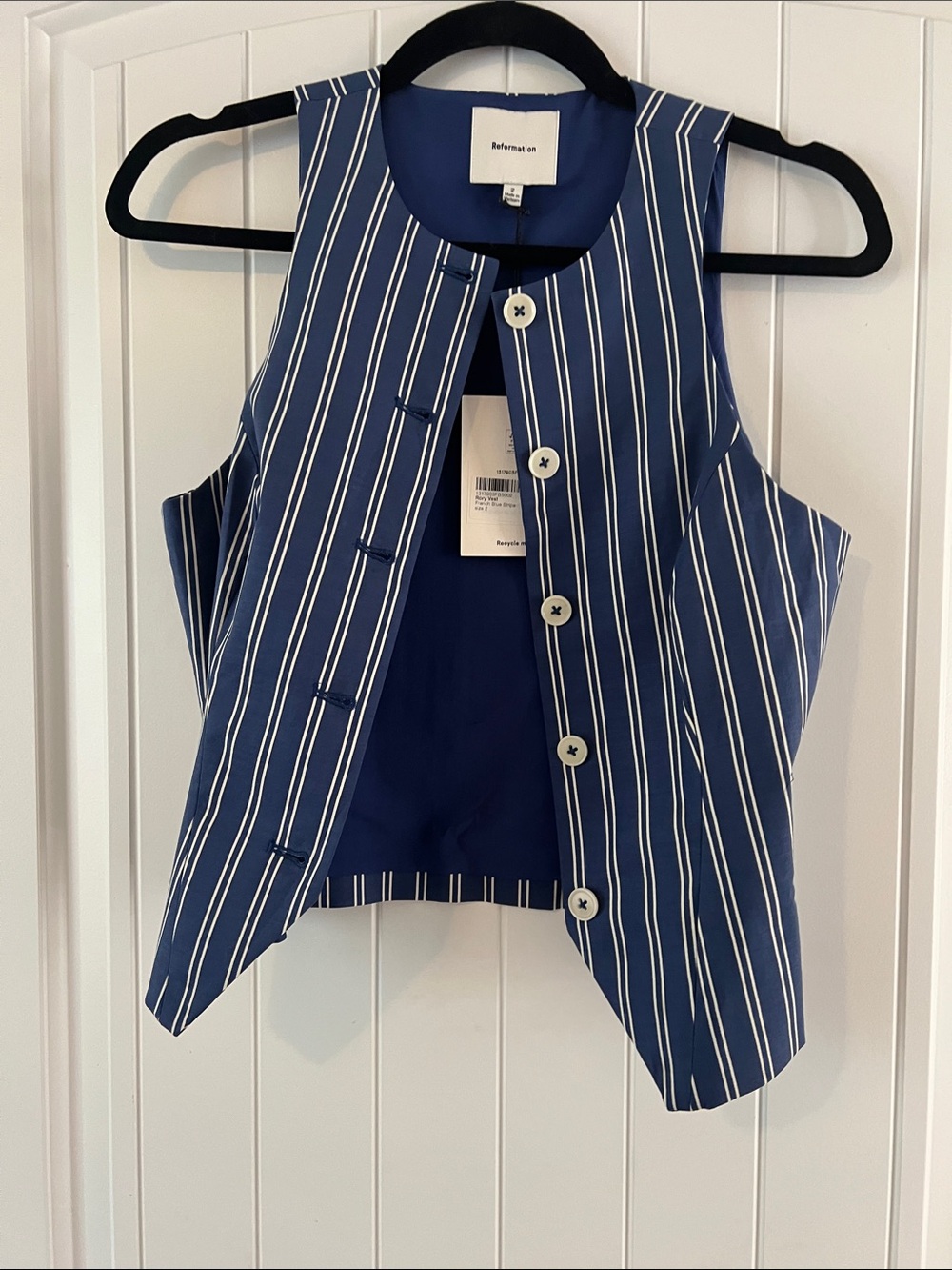 Striped Reformation Rory Vest - Picture 6 of 8